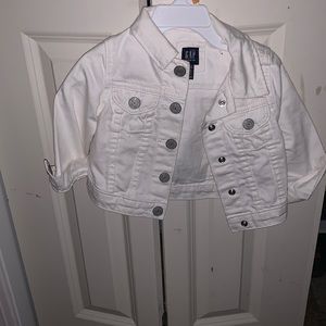Toddler White Jean Jacket